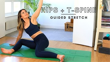 Yoga for THORACIC spine health 🦴 HIPS & T-SPINE mobility routine
