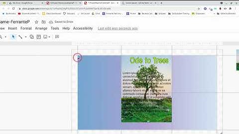 Google Drawings Insert, Format, Arrange Menus