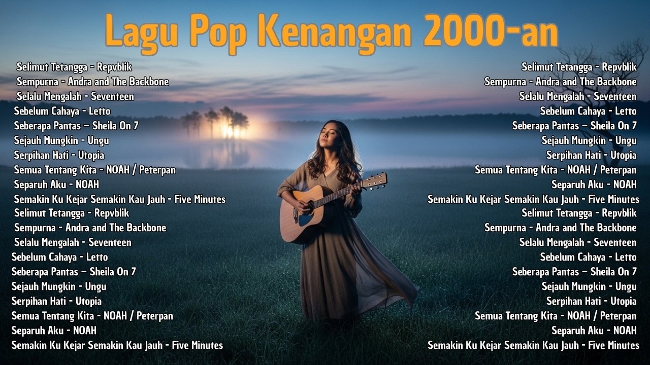 Nonstop Cover Lagu Pop 2000an Hits Pilihan 🔥 Full Album Tanpa Iklan Temani Kerja & Santai