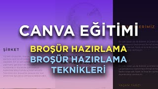 CANVA İLE BROŞÜR NASIL YAPILIR - BROŞÜR TASARIMI