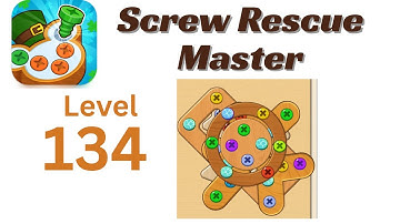 Screw Rescue Master Level 134 Walkthrough 🔩🧩 | Go Answer