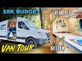 Scientist & Engineer Show How to Build Out a Van on a $8000 budget - CAMPER VAN FULL TOUR