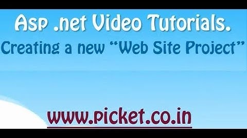 Creating an ASP.net new Website Project using C# in Visual Studio.