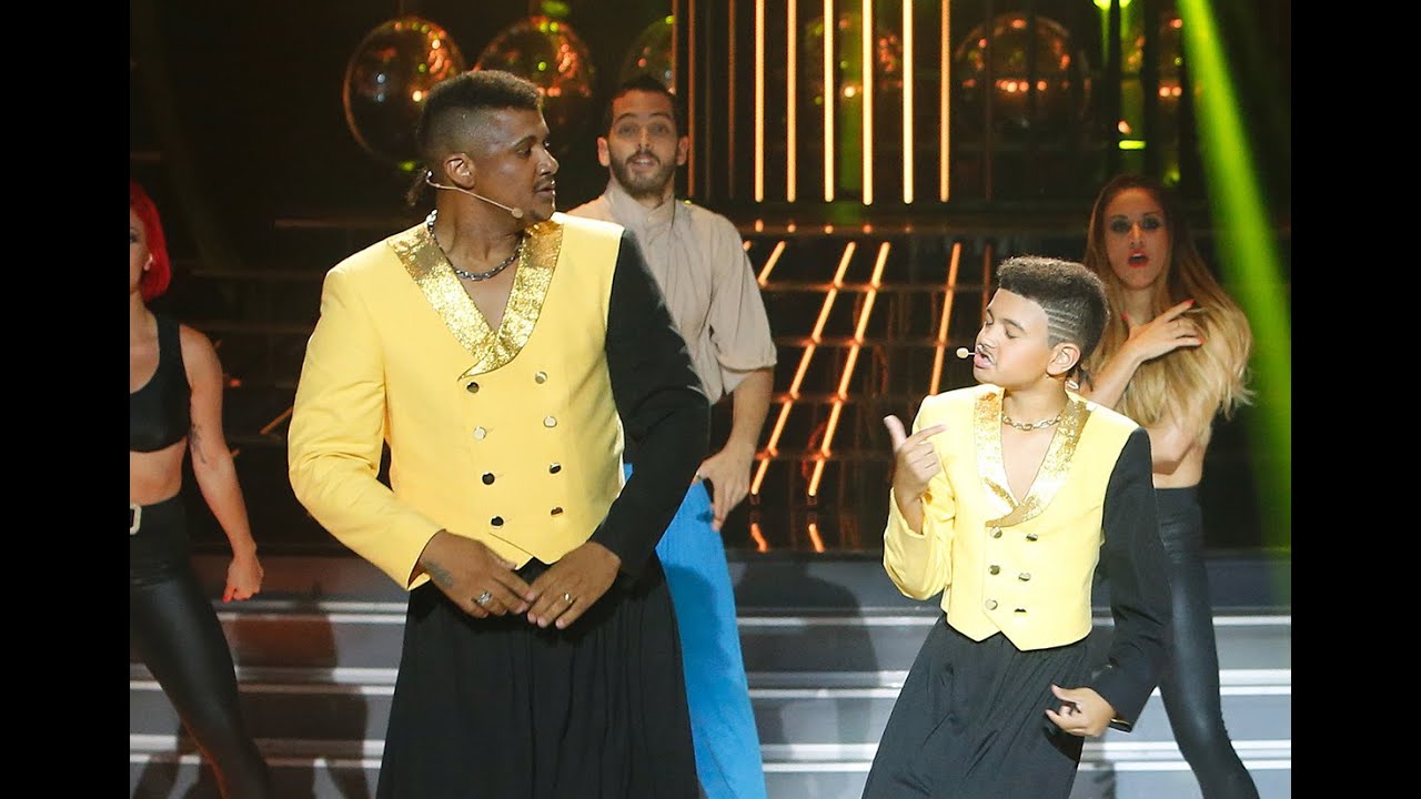 Henry Méndez y su hijo Mark imitan a Mc Hammer