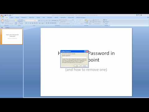 Set or Remove a Password for Microsoft Powerpoint