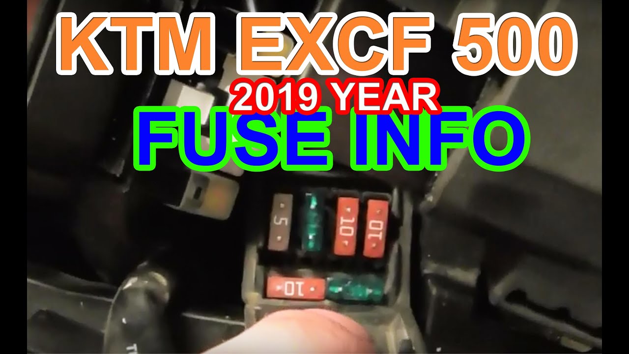 KTM EXCF 500 FUSE HORN FAN BRAKE 2019 HOW TO FIX YouTube