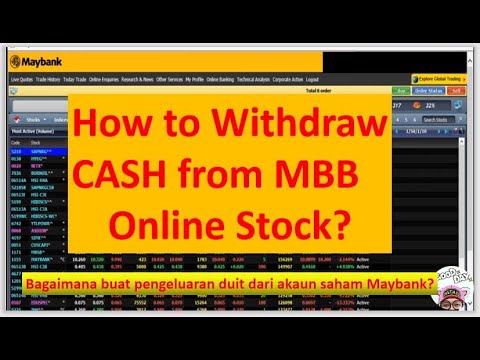 Maybank Online Stock How To Withdraw Cash From Share Account Pengeluaran Duit Dari Akaun Saham Mbb Youtube