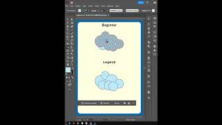 Cloud in Adobe Illustrator || Tutorial. #shorts #youtubechannel #foryou  #adobeillustrator