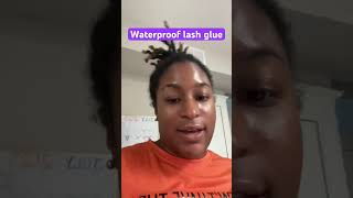 Lash glue is waterproof and safe for your eyes. This is latex free so it will not irritate your eyes Profile