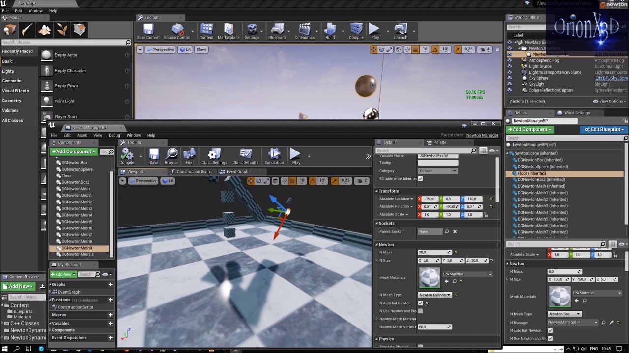 Experimental : Unreal Engine Newton Dynamics Plugin V3 Test. - YouTube