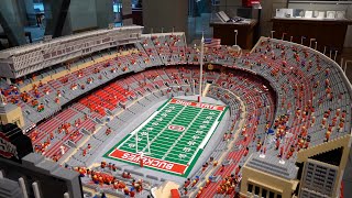 LEGO Replica of Ohio Stadium on display in Thompson Library&#39;s &quot;A Walk in Our &#39;Shoe&quot; exhibit