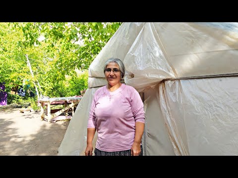 Altı Senedir Çadırda Yaşayan Azize Abla ~ Şehirden Köye Göç ~ Kənd Həyatı | Village Tale| Siakooli