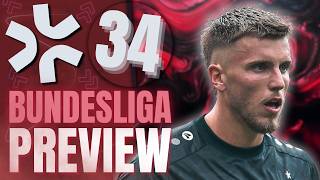 Bundesliga Preview 34 | Aufstellungen, Predictions & Topspieler!😍⚡️
