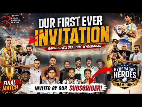 Our First Ever Invitation ❤️ | HSBC Rugby Premier League Final | Hyderabad Heroes Champions 🏆🔥
