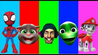 Spider-Man vs Talking Tom vs Skibidi Toilet vs Green Alien vs Marshall | Wrong Eyes 👀