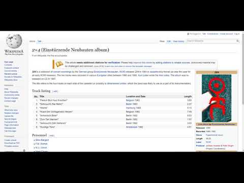 One Minute Wiki - Day 12: 2x4, Einsturzende Neubauten album