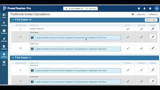 Setting Up Categories in PowerTeacher Pro