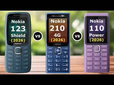 Nokia 210 4G(2026) VS Nokia 110 power 4G(2026) VS Nokia 123 Shield 4G(2026)