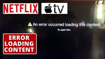 How to Fix Netflix Error Loading Content on Apple TV || Netflix Not working on Apple TV