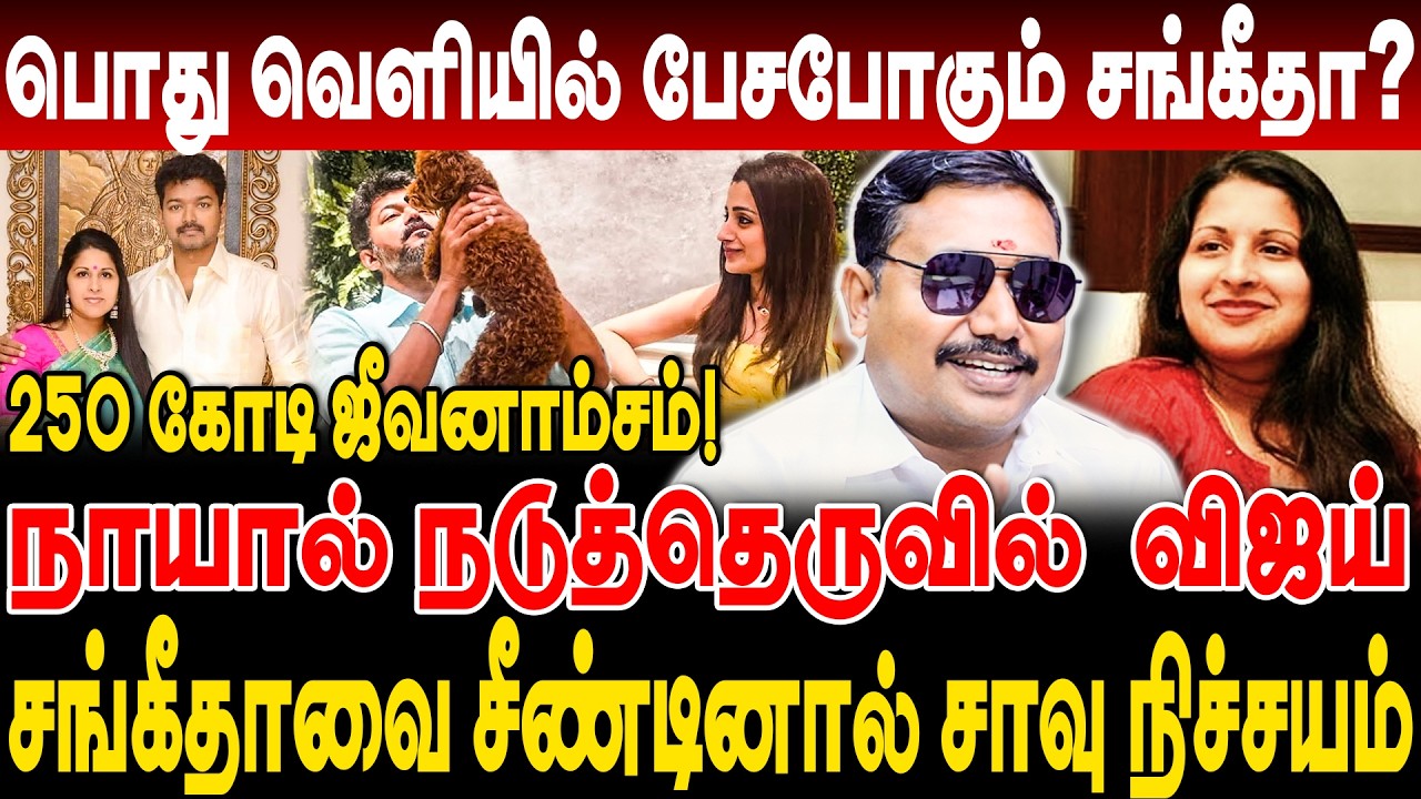 பொது வெளியில் பேசபோகும் சங்கீதா? 250 கோடி ஜீவனாம்சம்! Tamil vendhan interview | vijay | sangeetha |