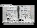 PLAN WITH ME | FUNctional planning in my A5 plum paper vertical priorities planner | week of 1.10-16