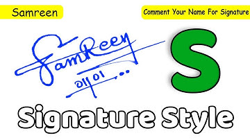 ✔️ Samreen Name Signature Style Request Done