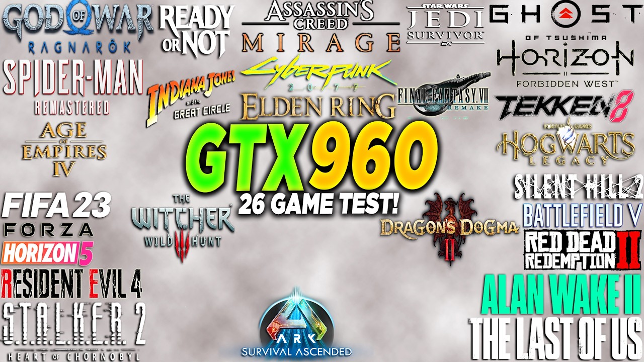 Испытайте GTX 960 в 26 играх в 2025 году