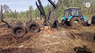 картинка: как мы вытаскивали мтз 1221