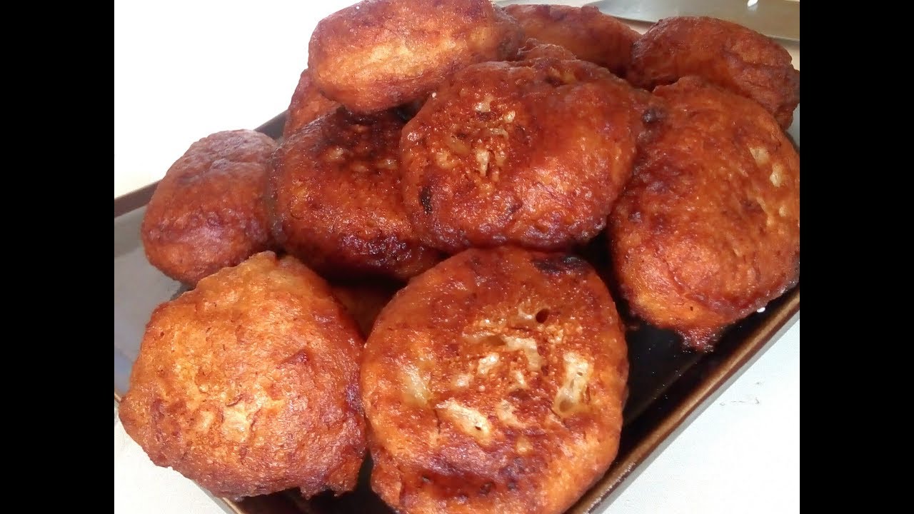 TRINIDAD FIG FRITTERS. BANANA FRITTERS. GULGULA YouTube