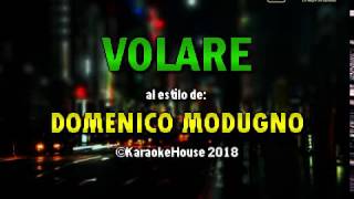 Video thumbnail of "Karaoke | Volare (Italiano) - Domenico Modugno"