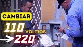 Como cambiar la energía 110v a 220v en una casa