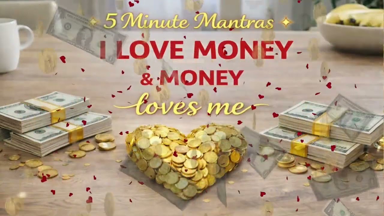 I love money and money loves me - 5 Minute Mantra #5minutemantras #ilovemoney #moneyaffirmations