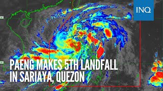 Paeng makes 5th landfall in Sariaya, Quezon