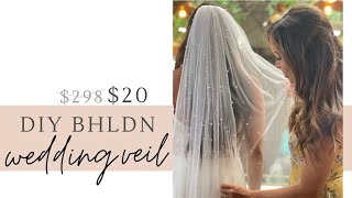 i DIY-ed a BHLDN wedding veil for $20 (wedding DIY)