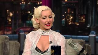 Christina Aguilera - Interview (Late Show With David Letterman 09.06.2010)