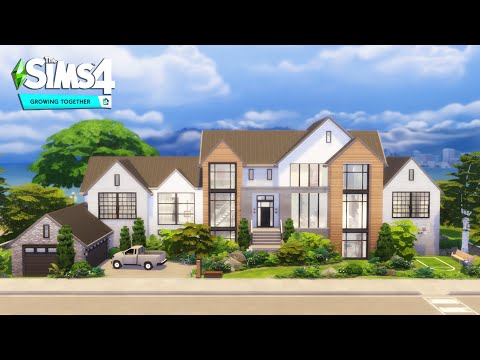 HUGE Family Home | The Sims 4: Growing Together | No CC | Stop Motion Build