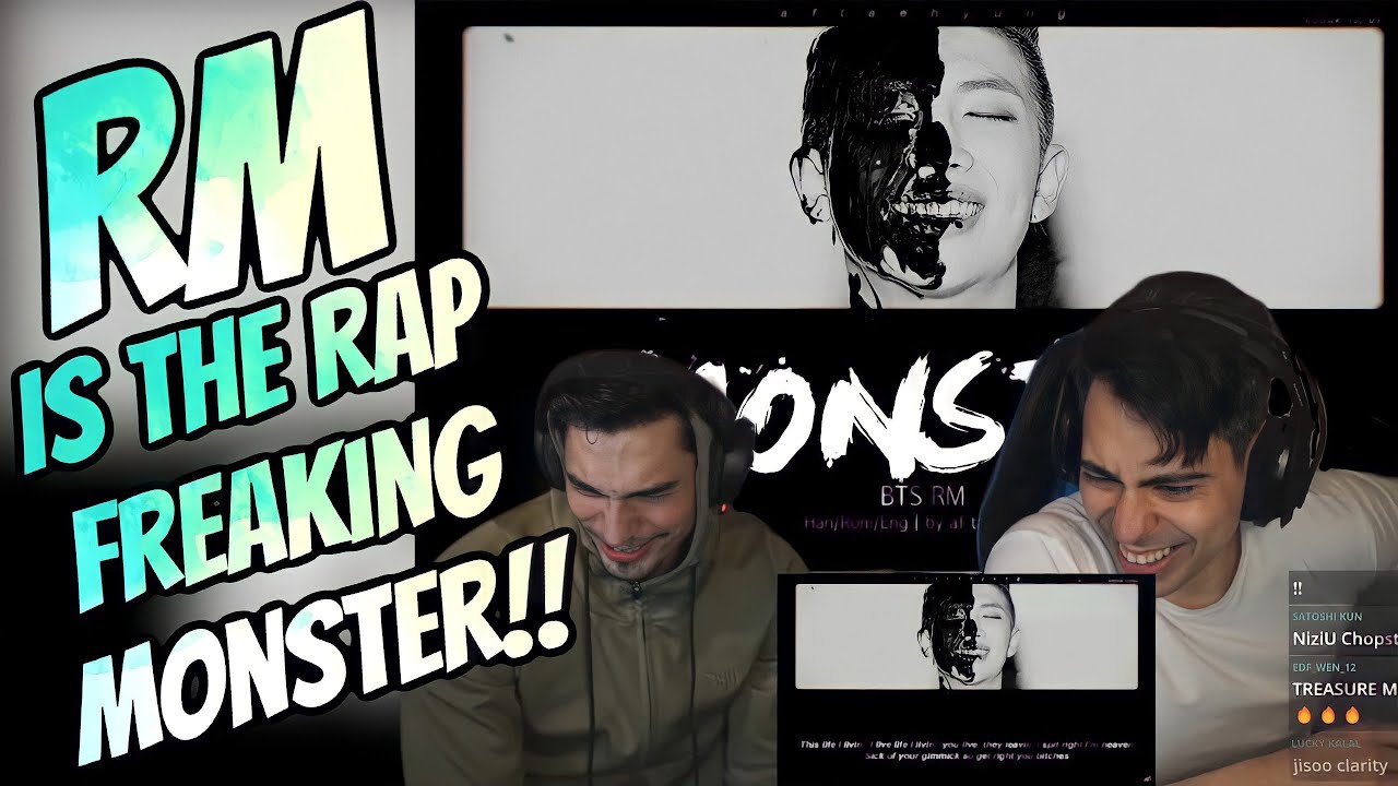 BTS RM - Monster ENGLISH LYRICS (Reaction) - YouTube