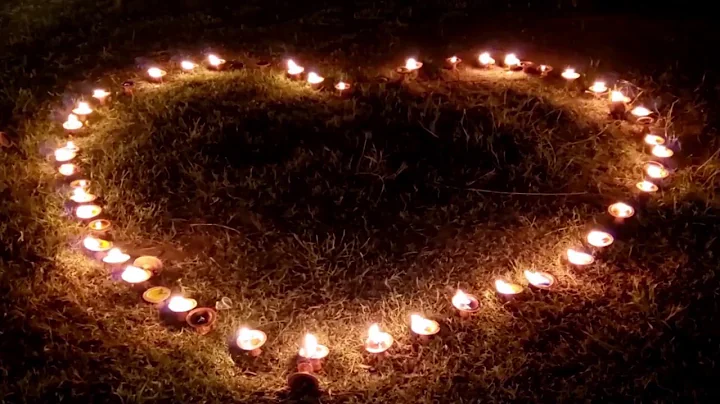 Heart of Burning Candles | Outdoor Candlelight | Romantic Ambience | Video Only [10 Hours]