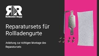 Montageanleitung Rollladen Gurtband Reparatur Mit Dem Reparatur Set Von Rolllra De Mini Maxi Youtube