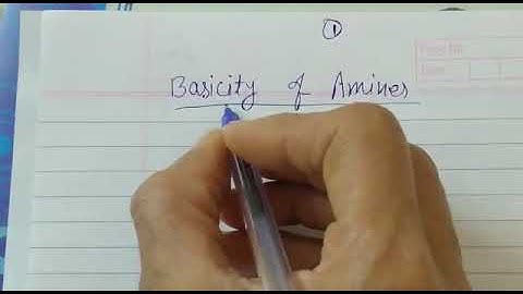 Basic nature of amines