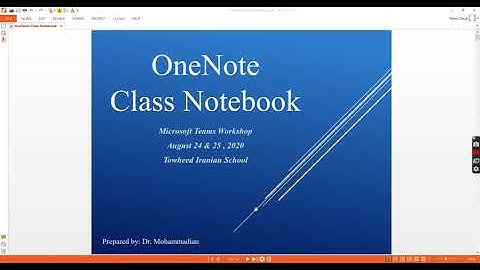 Microsoft teams - class notebook - Collaboration space