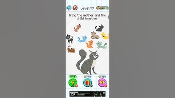 Level 47 bring the mother and child together #braindoom #foodgame #braintestgame #catgames #doggame