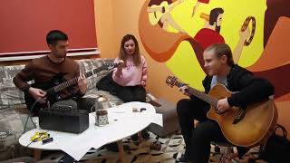 Video thumbnail of "Крила (Ліна Костенко / Kozak System) 🎸 Дмитро - Тетяна - Остап ⚡ #РепетоДжем​"