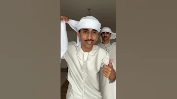 طريقة تغطية الغترة الاماراتيه 
