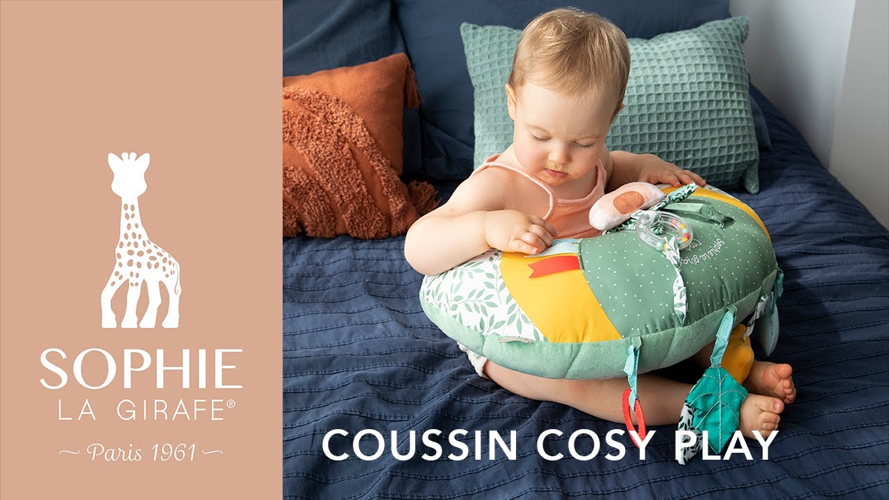 Sophie la Girafe - Coussin d'activités Cosy Play pour bébé - réversible  avec une face détente et une face éveil - Jouet premier age - dès la  naissance