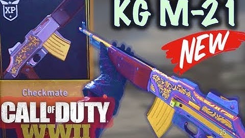 *New* KG M-21 EPIC Checkmate (DLC Assault Rifle) COD WW2