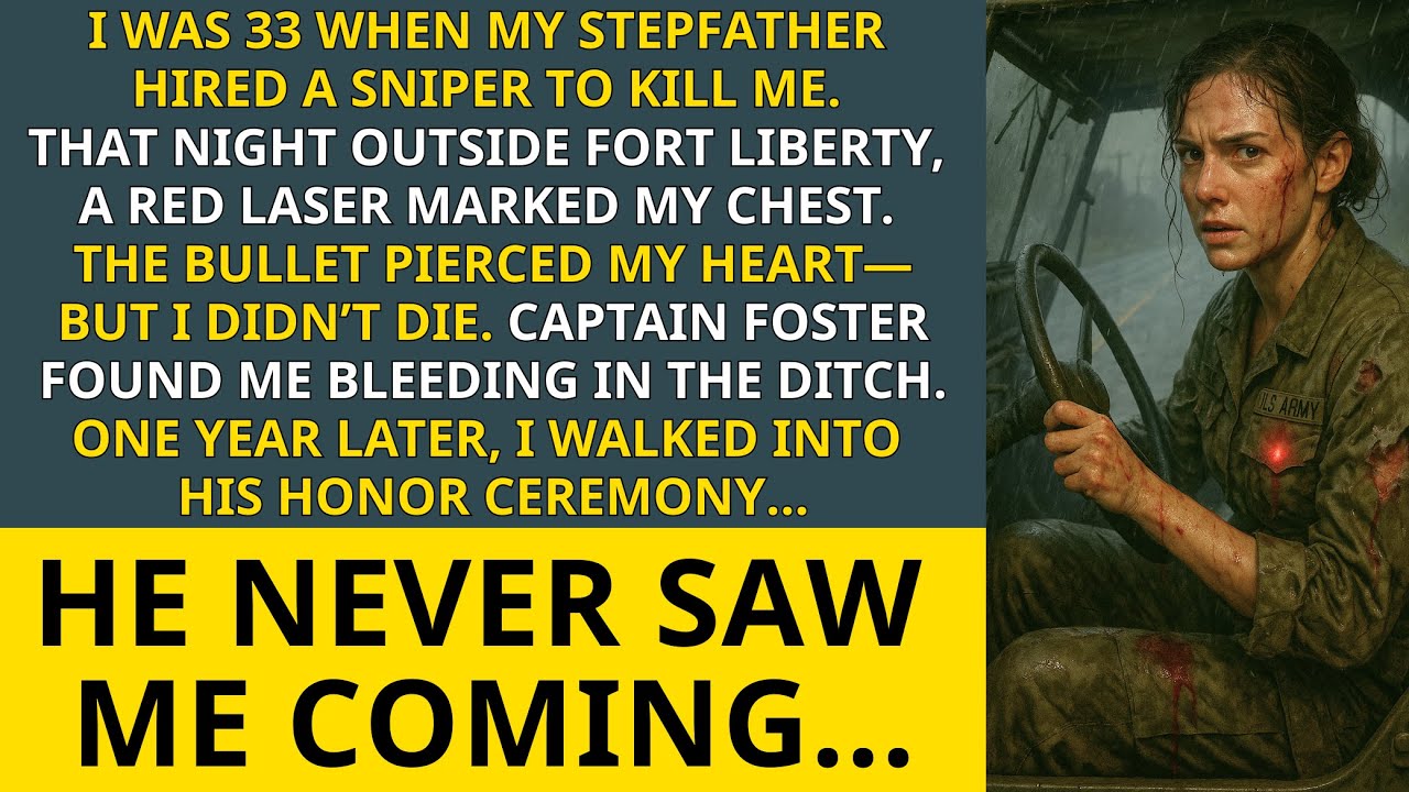 2AM at Fort Liberty—My Stepdad Hired a Sniper. The Bullet Hit My Heart... But I Lived