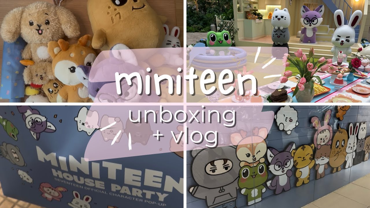 Unboxing Seventeen : MINITEEN HOUSE PARTY (Plush toy , Lamp