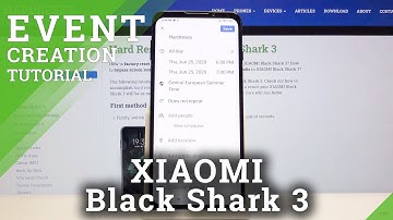 How to Add Event to Calendar in Xiaomi Black Shark 3 – Create Events