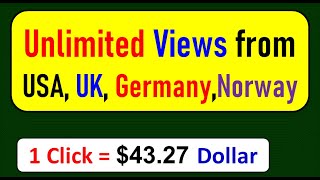 How to Get Unlimited Views from USA, UK, Germany, and Norway and Earn $43 Per Click with cpm work screenshot 5